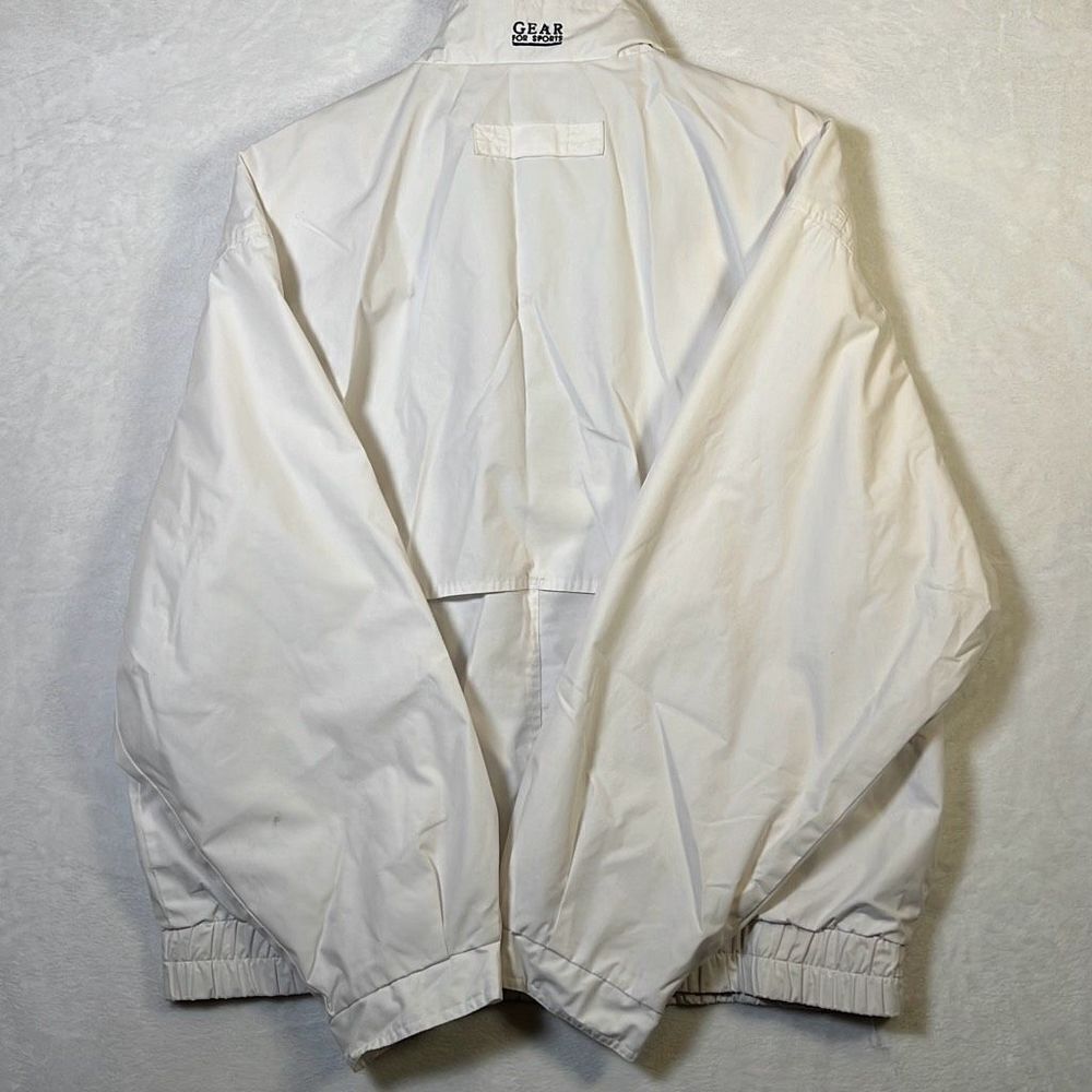 Vintage Gear For Sports 90s‎ white Pullover Windbreaker Jacket - Mens Medium - Picture 8 of 11